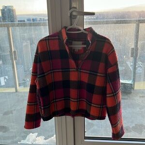 American Eagle multi-coloured half zipper. Small size